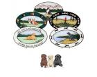 Labrador Retriever Oval Platter (3 Puppies)
