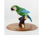 Green Parrot Rainforest Figurine