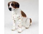 Pointer Figurine, Brown and White