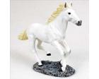 White Horse Running Figurine