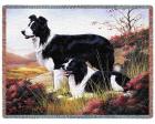Border Collie Throw Blanket (Woven/Tapestry)
