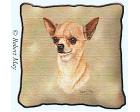 Chihuahua Lap Square Throw Blanket (Woven) II