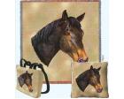 Thoroughbred Horse Lap Square Throw Blanket (Woven)