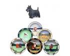 Scottish Terrier Earthenware Rim Bowl (Scottie)