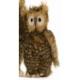 Owl Youth Brown Plush Stuffed Bird 9 Inches by Hansa