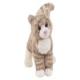 Cat Grey Tiger Tabby Gray Plush (Zipper) 12 Inches by Douglas