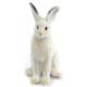 White Bunny Rabbit Sitting Plush Stuffed 6 Inches by Hansa