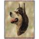 Alaskan Malamute Lap Square Throw Blanket (Woven)