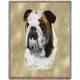 Bulldog Lap Square Throw Blanket (Woven)