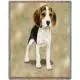Beagle Lap Square Throw Blanket (Woven) (Puppy)