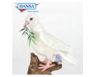 White Dove Plush Stuffed Animal Bird 8 Inches by Hansa