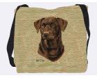 Labrador Retriever Tote Bag (Woven) Chocolate Lab II