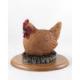 Hen Brown Figurine