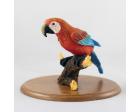 Red Parrot Rainforest Figurine
