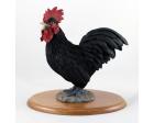 Rooster Black Figurine