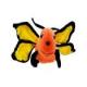 Butterfly Orange Plush Stuffed Animal 6 Inches