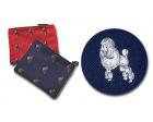 Poodle Cosmetic Bag (Makeup Case), White