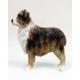 Australian Shepherd Figurine, Red Docked