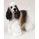 Cocker Spaniel Figurine, Brown/White