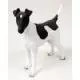 Fox Terrier Figurine, Black and White