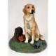 Golden Retriever Figurine with Stump (MyDog)