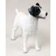 Jack Russell Terrier Figurine, Roughcoat Black/White