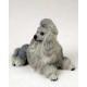 Poodle Figurine, Gray