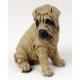 Shar-pei Figurine, Brown