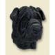 Shar-Pei Doogie Head, Black