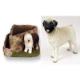 Pug,, Fawn Triangle Planter