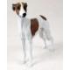 Whippet Figurine, Brindle and White