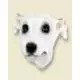 Whippet Doogie Head, White