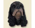 Cocker Spaniel Doogie Head, Black and Brown