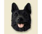 German Shepherd Doogie Head, Black