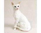 Oriental Shorthair Cat Figurine, White
