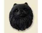 Pomeranian Doogie Head, Black