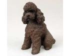 Poodle Figurine, Chocolate Sport Cut