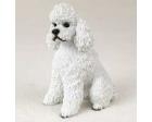 Poodle Figurine, White Sport Cut