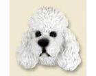 Poodle Doogie Head, White Sportcut