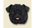 Pug Doogie Head, Black