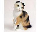 Scottish Fold Cat Figurine, White