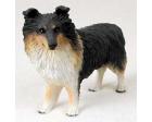 Shetland Sheepdog Figurine, Tri (Red/Black/White) Sheltie