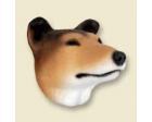 Collie Doogie Head, Smooth Collie Doogie Head, Smooth