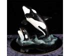 Double Orca Figurine