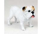 Bulldog Figurine, White