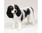 Cavalier King Charles Spaniel Figurine, Black/White