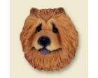 Chow Chow Doogie Head, Red