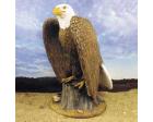Eagle On Stump Figurine