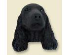 English Cocker Doogie Head, Black