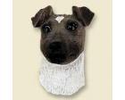 Fox Terrier Doogie Head, Brown and White